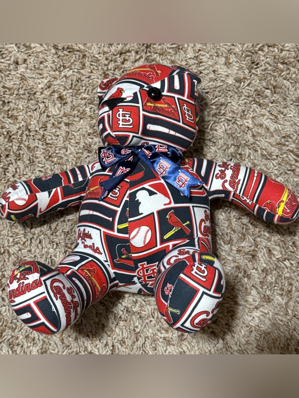 St Louis Cardinal’s Bear - Hand Made
